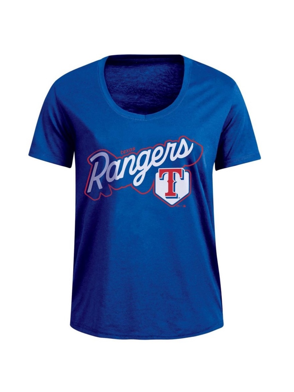 MLB Texas Rangers Women's Bi-Blend Scoop Neck
T-Shirt - XL